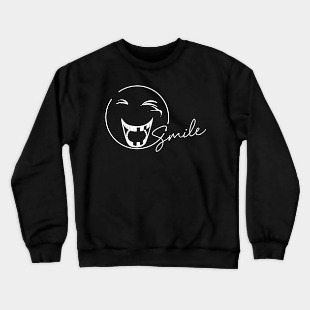 Smile On Crewneck Sweatshirt by t4tif